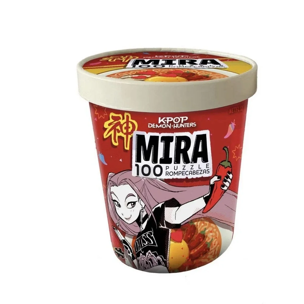 Sealed NEW Kpop Demon Hunters Mira Ramen Ramyun Noodle Puzzle 100pc